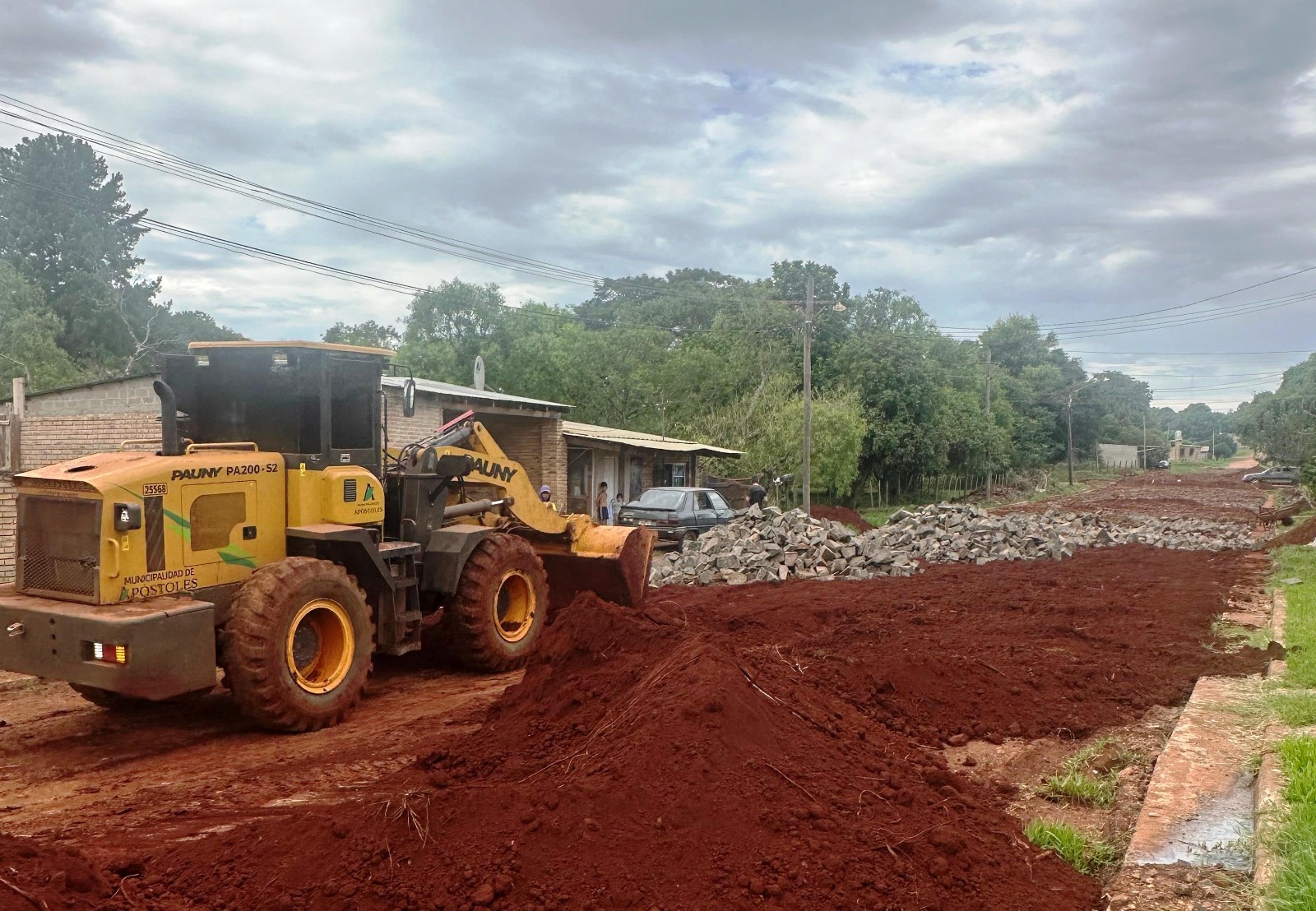 VIALIDAD EJECUCIÓN DE OBRAS DE EMPEDRADO EN APÓSTOLES MisionesHoy